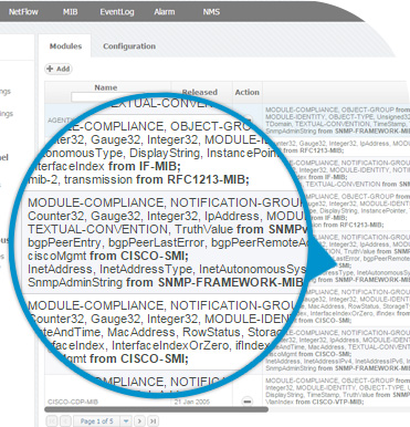 NetVizura MIB Browser - MIBs management