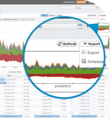 netvizura netflow analyzer - Traffic Reports