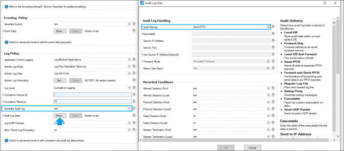 Barracuda Netflow And Eventlog Configuration